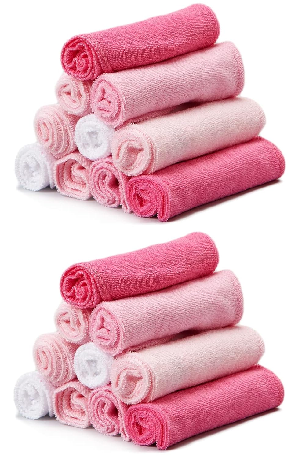 Spasilk newborn washcloths, 10-pack, 80% cotton, 20% polyester, 9x9 inches, various colorful prints