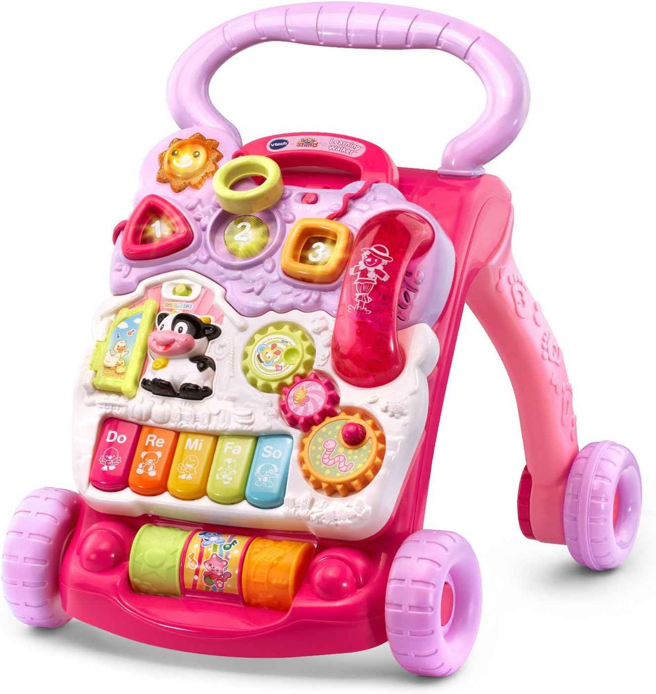 VTech Sit-to-Stand Learning Walker (Frustration Free Packaging), Pink