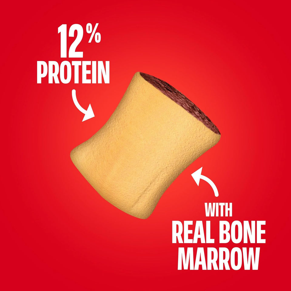 Milk-Bone MaroSnacks Small Dog Treats with Real Bone Marrow, 40 Oz. Canister