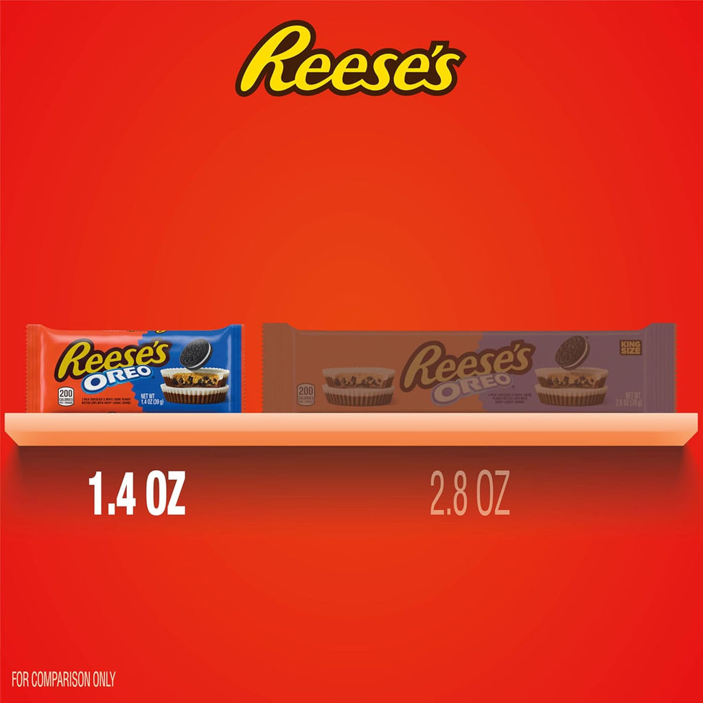 reeeses oreo milk chocolate white creme peanut butter cups bulk 24 count 1.4 oz