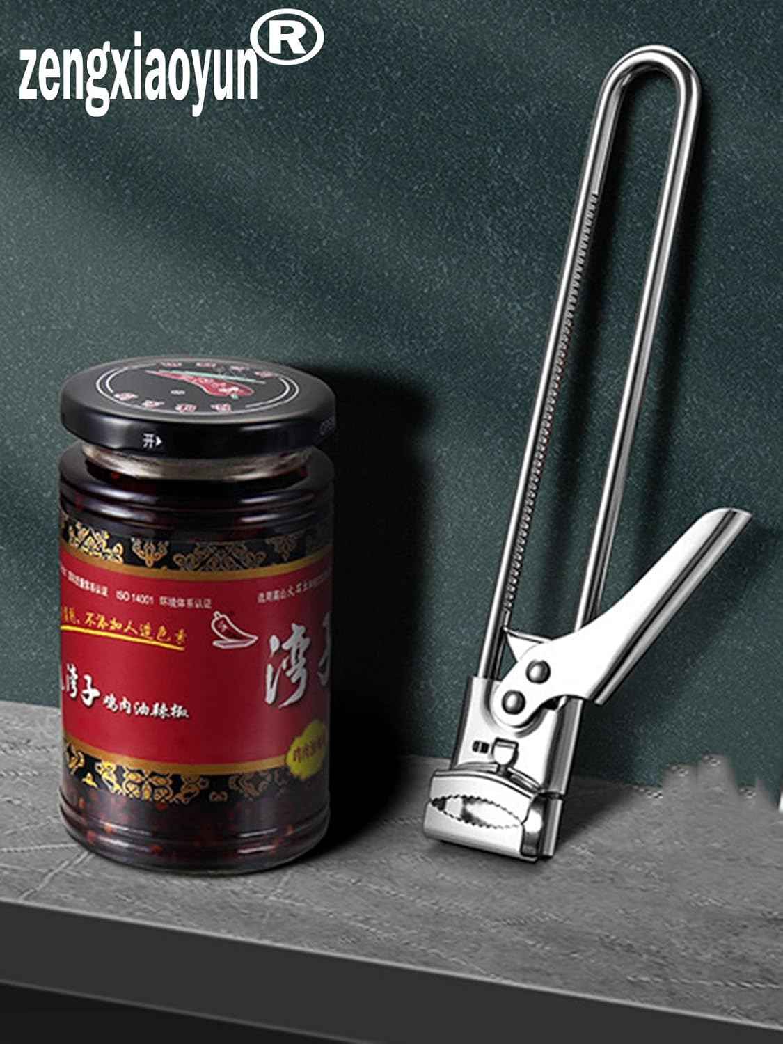 zengxiaoyun silver Master Jar & Bottle Opener stainless steel multifunctional adjustable kitchen
