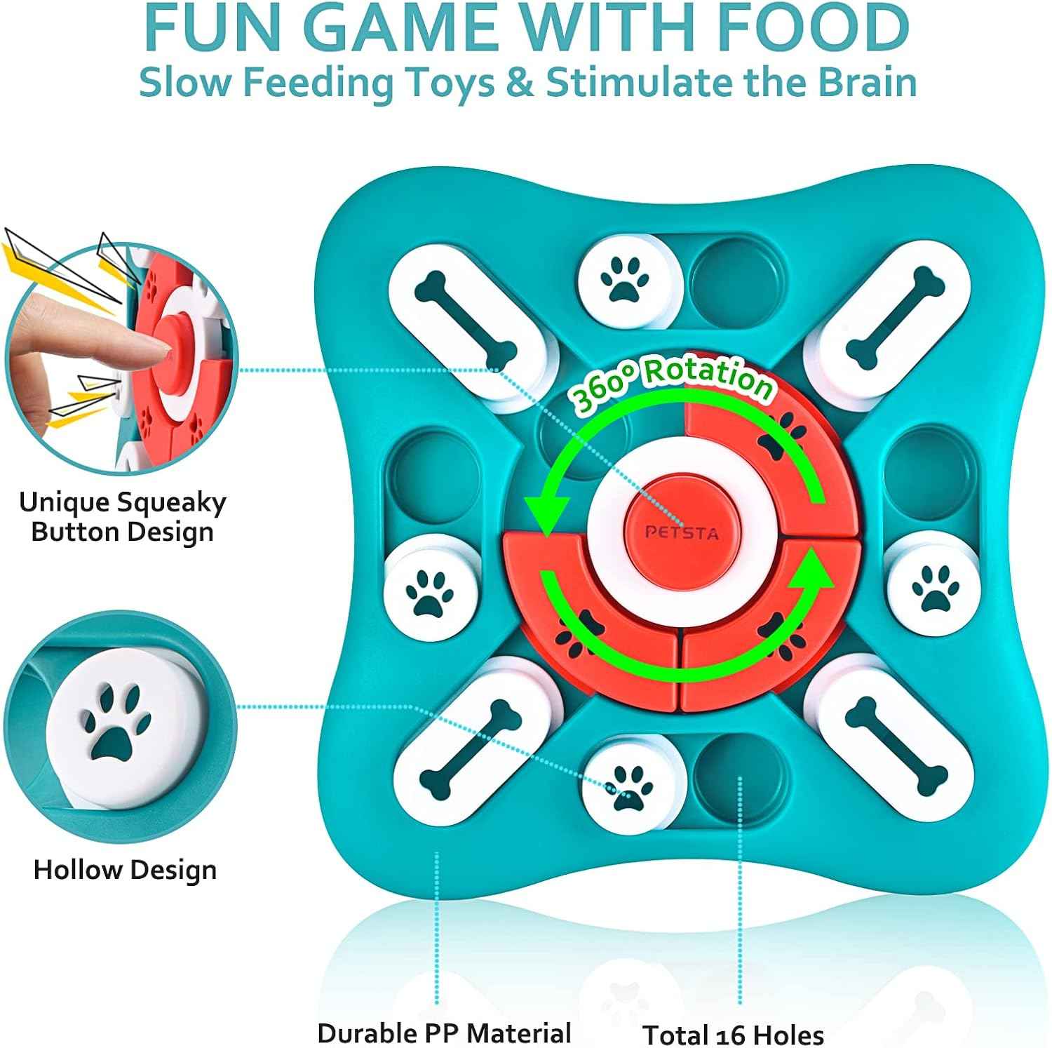 Dog Puzzle Toys - Interactive IQ Training Toys for Puppies, Cats, Dogs