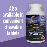 Purina Pro Plan Veterinary Supplements FortiFlora Daily Probiotics for Dogs, 30 count, supports digestive gut health and diarrhea relief