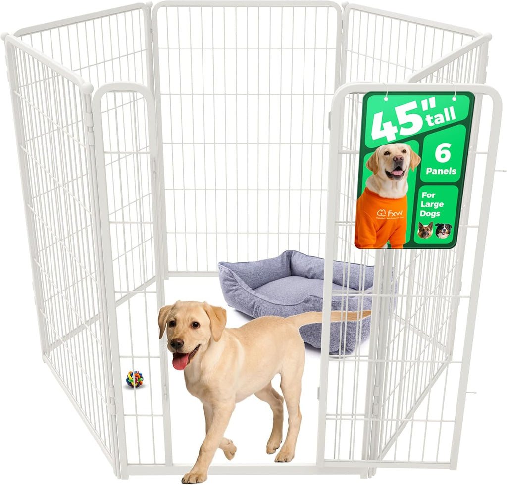 fxw homeplus unleashed 24 inch 6 panels dog pen black patented