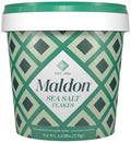 Maldon salt flakes, 20 oz, kosher, natural, pyramid shaped, resealable tub, gourmet, hand-harvested, four generations
