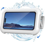 Lamicall Shower Phone Holder Waterproof - 480° Rotatable Retractable Adjustable Shower iPhone Case Holder, Bathroom Wall Phone Mount Stand Water Proof Anti Fog Case, Accessories for 4-7" Cellphones
