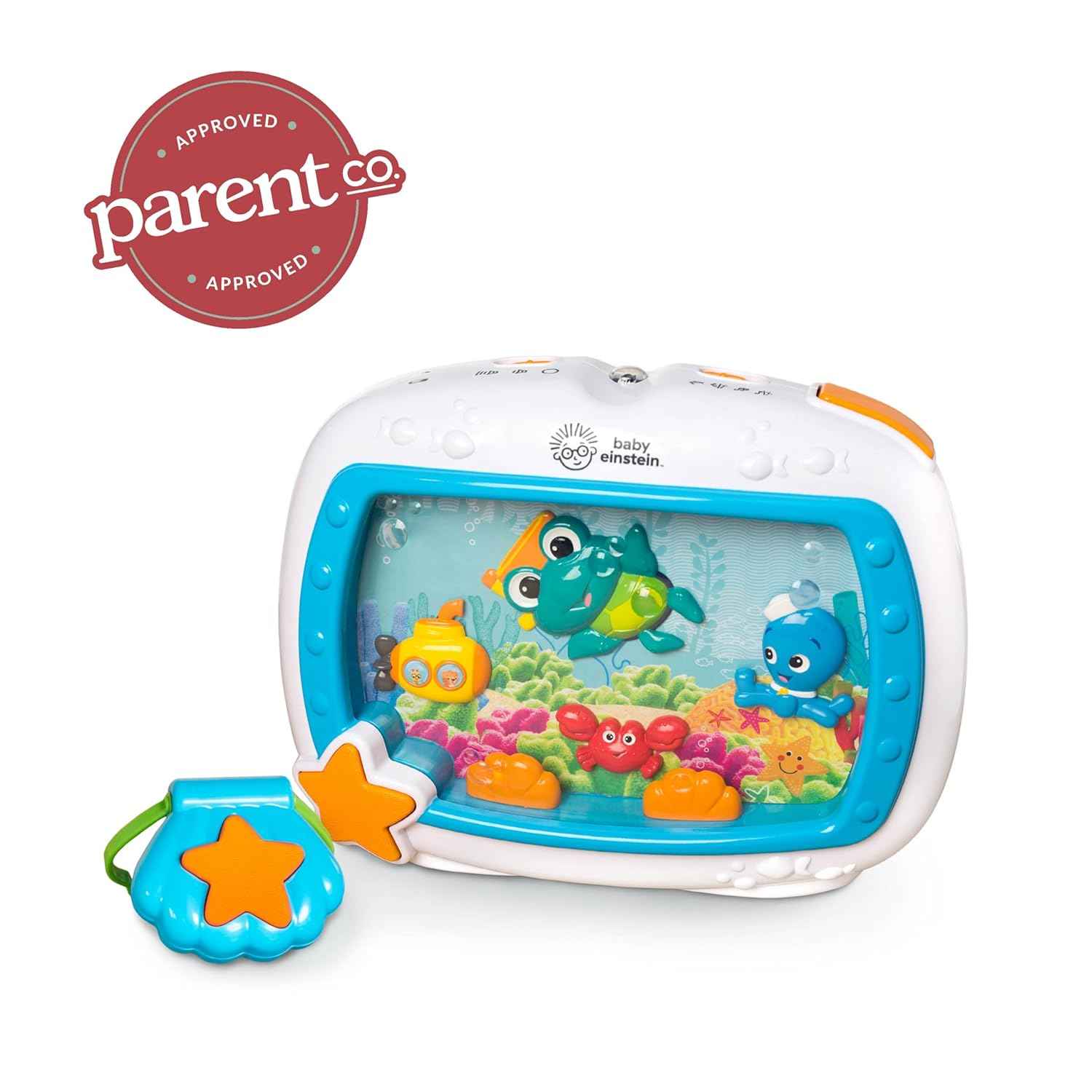 Baby Einstein Sea Dreams Soother Musical Crib Toy and Sound Machine, Newborn and up