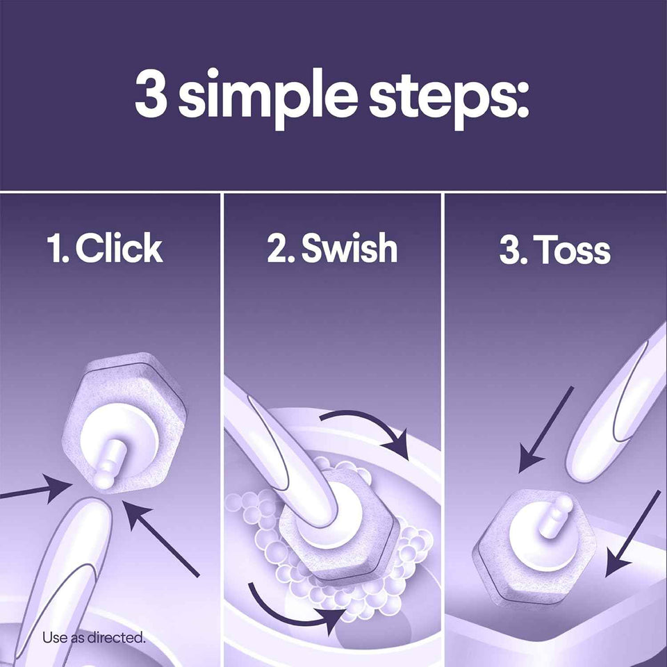CLOROX Scentiva ToiletWand Toilet Cleaner Refills, Toilet brush, Lavender and Jasmine, 10 Count