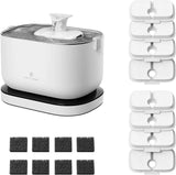 PETLIBRO Cat Water Fountain, Cordless Pet Water Fountain Battery Operated, 2.5L/84oz Dockstream Water Fountains for Cats Indoor, Cat Fountain with Stainless Steel Tray, Easy to Clean BPA-Free