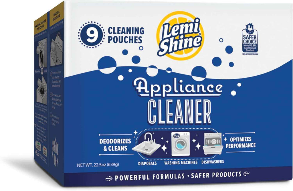 Lemi Shine Appliance Cleaner & Deodorizer - Dishwasher, Washing Machine, and Garbage Disposal Citric Acid Cleaner