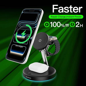 2026 3 in 1 apple charging station with magsafe for iphone 17 16 15 and airpods wireless charger