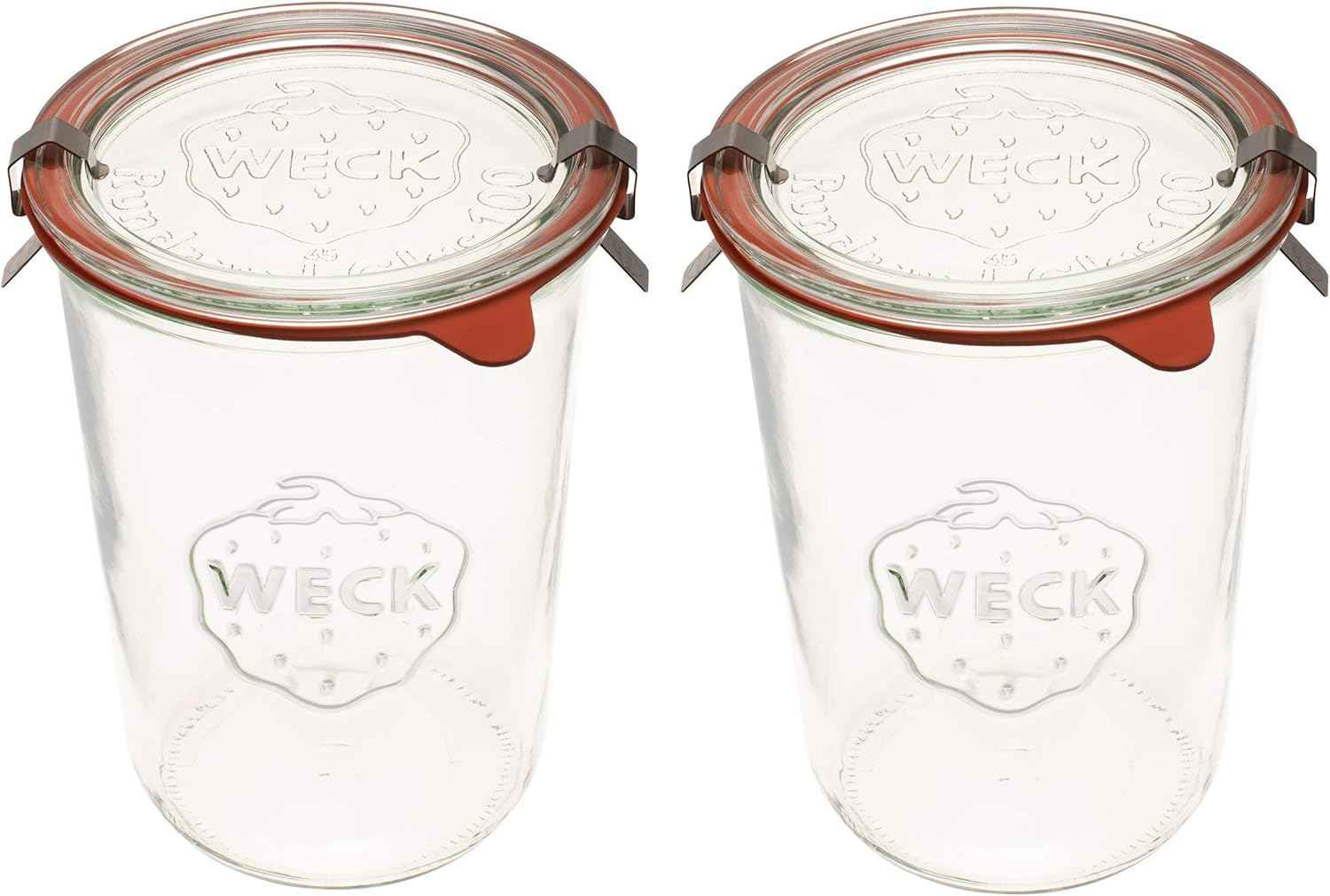 Weck 743 Mold Jar, Heavy-Duty Glass Jar with Silicone Lid and Rubber Gaskets, Wide Mouth, 10 oz Capacity, Perfect for Canning and Storage