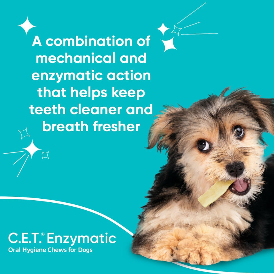 C.E.T. Oral Hygiene Chews for Large Dogs (30 count, Chicken Flavor)