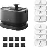 PETLIBRO Cat Water Fountain, Cordless Pet Water Fountain Battery Operated, 2.5L/84oz Dockstream Water Fountains for Cats Indoor, Cat Fountain with Stainless Steel Tray, Easy to Clean BPA-Free