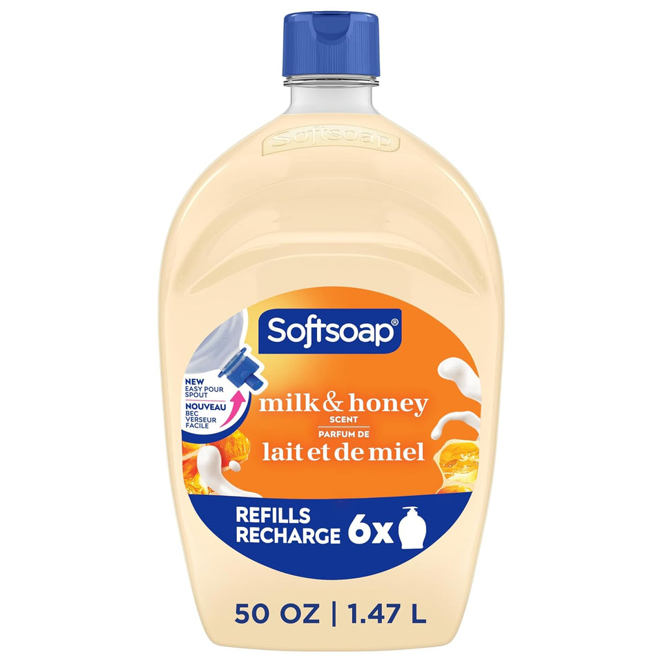 Softsoap Milk & Honey Scented, Liquid Hand Soap Refill, 50 Ounce