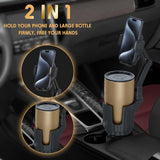 Phone Holders for Your Car, 2 in 1 Universal Cup Holder Expander Adjustable Base with Phone Mount, Long Arm with 360å¡Rotation Cup Holder Phones Mount for Car Compatible with All Smartphones - ShopUS