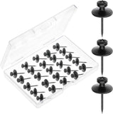 Mr. Pen- Double Headed Picture Hanging Nails, 50 Pack, Black, Push Pins for Wall