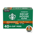 starbucks decaf house blend medium roast keurig coffee pods 40 count box