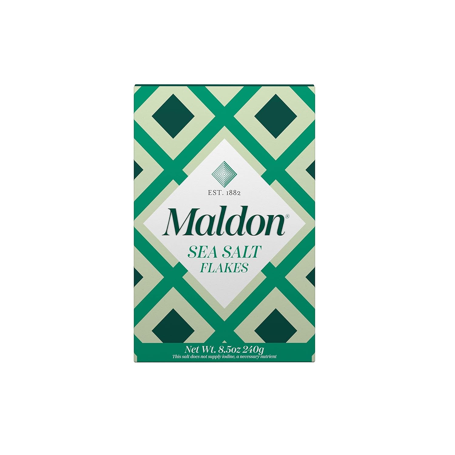 Maldon Sea Salt Flakes 8.5 oz (240 g) pyramid shaped gourmet salt perfect for various dishes