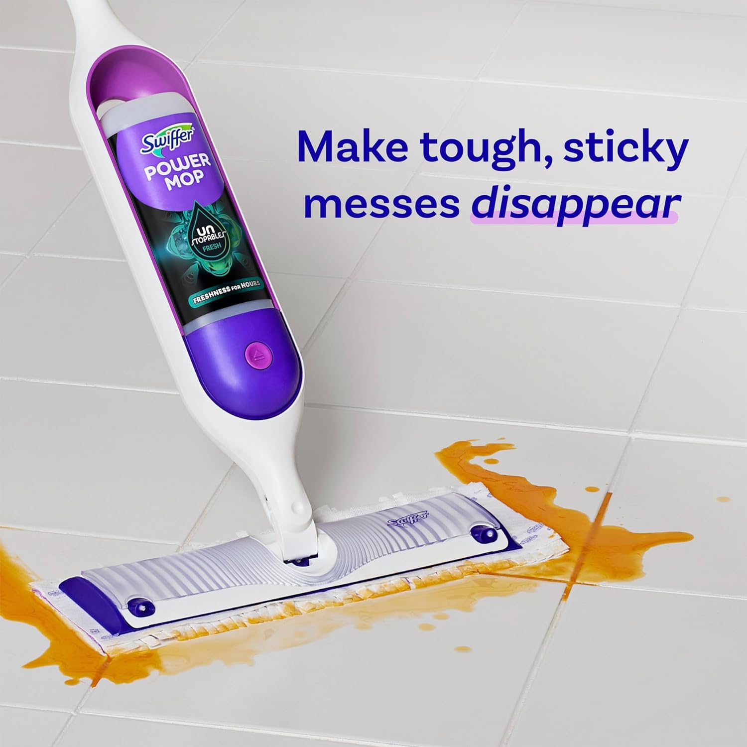 Swiffer PowerMop Floor Cleaning Solution with Unstopables Fresh Scent, PowerMop Refills, Floor Cleaner for Mopping, 25.3 fl oz, 2 Pack - ShopUS