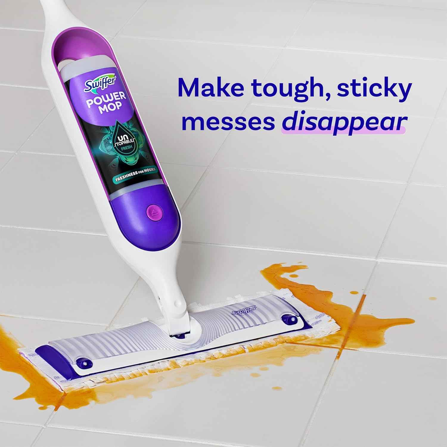 swiffer powermop unstopables fresh scent floor cleaning solution with 2 pack