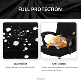 Water Resistant Stretch Computer Office Chair Cover with Durable Zipper Universal Washable Removable Spandex Rotating Boss Chair Slipcovers Anti-dust Soft Desk Chair Seat Protector for Dogs Cats Pets