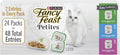 PLrina Fancy Feast Gourmet Wet Cat Food Variety Pack, Petites Gravy Collection, break-apart tubs, 48 servings - (Pack of 24) 2.8 oz. Tubs