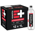 Essentia Water Bottled, Ionized Alkaline Water:99.9% PLre, Infused With Electrolytes, 9.5 pH Or Higher With A Clean, Smooth Taste, 1 Liter (Pack of 12)