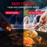TempPro TP19H Digital Meat Thermometer for Cooking with Ambidextrous Backlit and Motion Sensing Kitchen Cooking Food Thermometer for BBQ Grill Smoker Oil Fry Candy Instant Read (Previously ThermoPro)