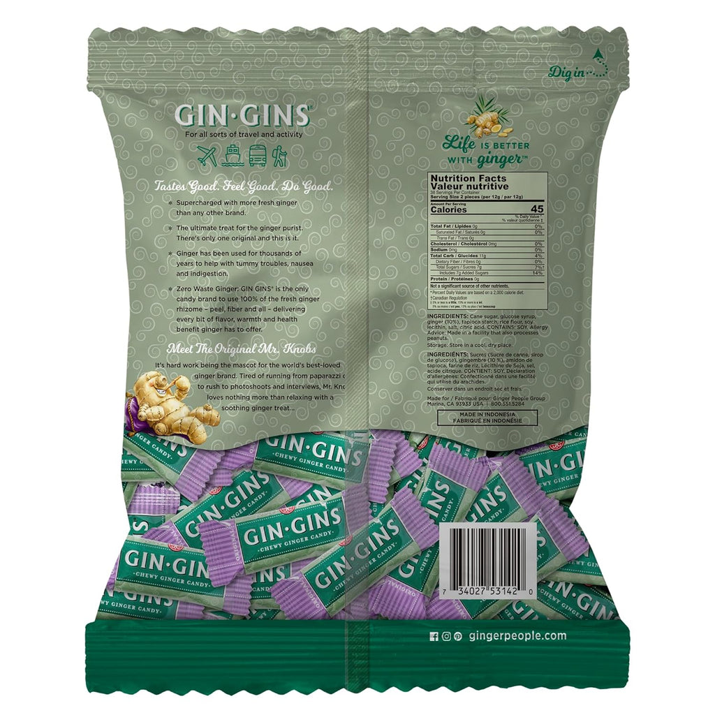 the ginger people gin gins original ginger chews 1 lb bag individually wrapped