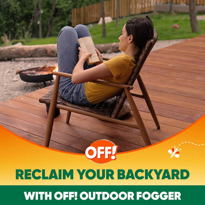 OFF! Outdoor Insect & Mosquito Repellent Fogger, Backyard Pretreat, Kills & Repels Insects in an up to 900 sq, ft, area, 16 oz (Pack of 2)