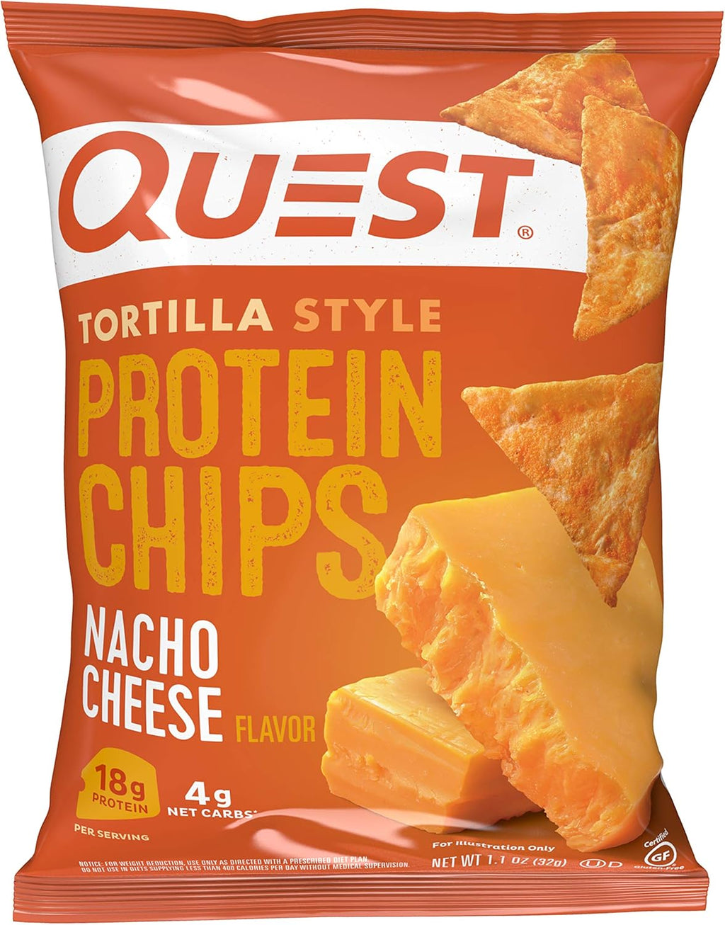 quest nutrition tortilla style protein chips variety pack, low carb, high protein, gluten free, 12 count