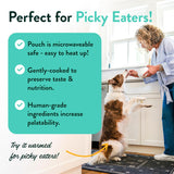 portland pet food company fresh dog food pouches human-grade toppers wet pet meal & mixers for small & large breed puppies & senior dogs gluten-free limited ingredient rosie's beef n' rice 8 pack