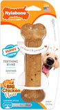 Nylabone Ring Bone Chew Toy for Puppies, Puppy Teething Toys, Puppy Enrichment Toys, Chicken Flavor, X-Small Dogs - Up to 15 lbs, 1 Count