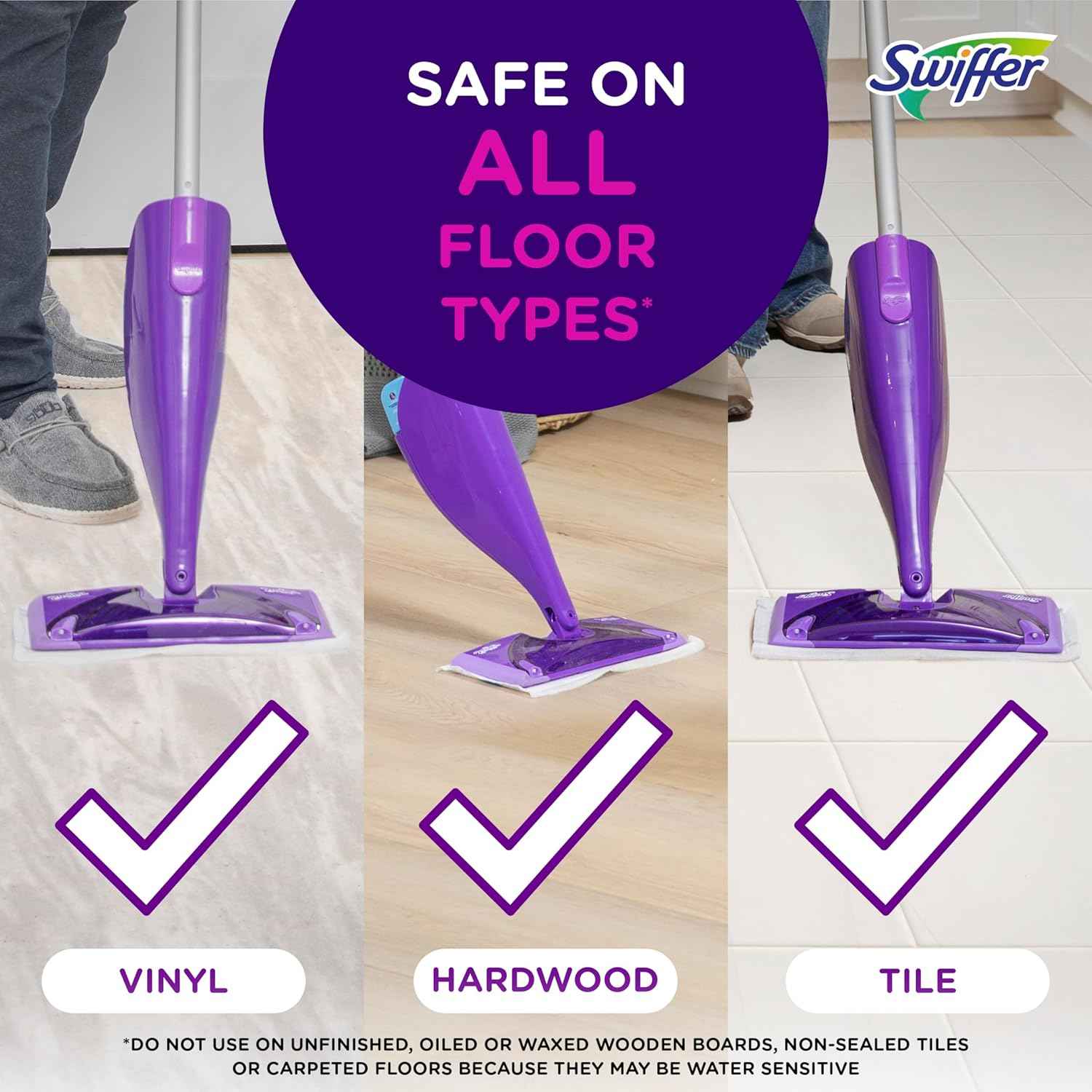 swiffer wetjet multi-surface floor cleaner with febreze refill 1.25 liter pack of 2