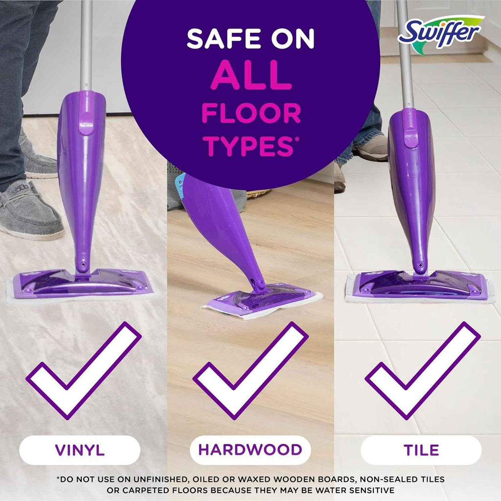 Swiffer WetJet Multi-Purpose and Hardwood Liquid Floor Cleaner Solution Refill with Gain Scent - 42.2 fl oz each, (Pack of 2)