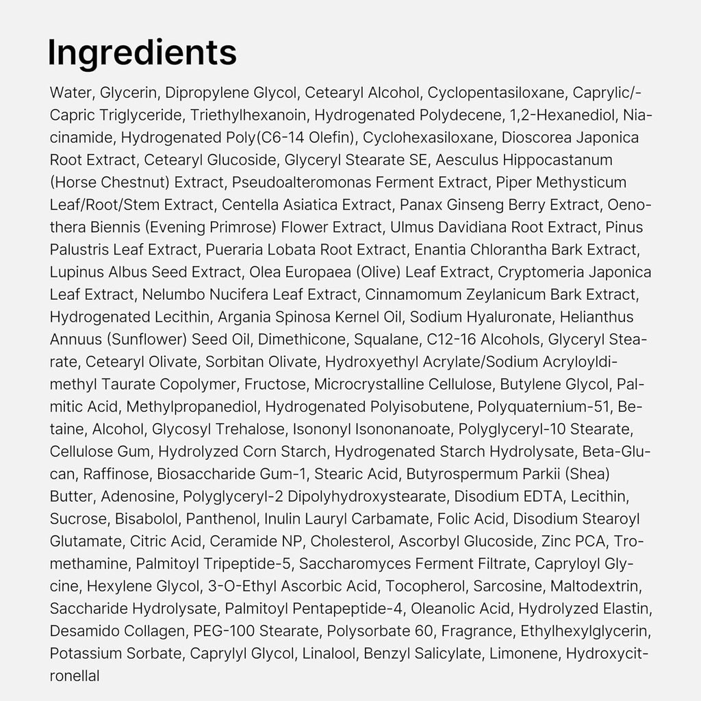 medicube triple collagen cream, 1.69 oz, hydrating & firming moisturizer with hyaluronic acid, premium elastin, shea butter, korean skincare