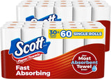 Scott Paper Towels, Choose-A-Sheet, 6 Double Rolls = 12 Regular Rolls (108 Sheets Per Roll) - ShopUS