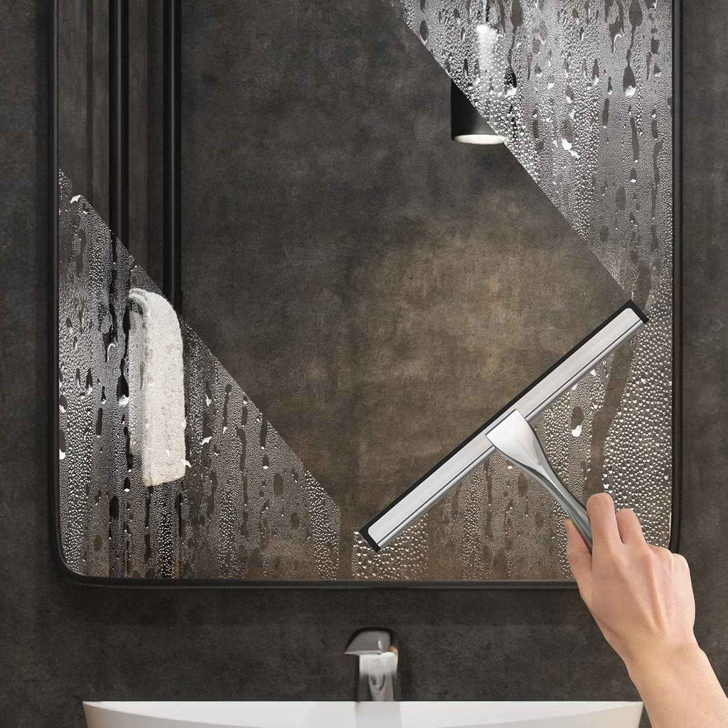 Docrok Stainless Steel Shower Squeegee: Streak-Free Cleaning for Bathroom, Car, and More