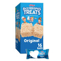Rice Krispies Treats Original Marshmallow Snack Bars, 12.4oz Box (16 Bars) for Kids Lunch Snacks