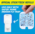 Safer Home SH503 Trap Refill Pack of Glue Cards for SH502 Indoor Fly Trap, Official Safer Home Refills with StickyTech Glue Card Technology, 3 Count (Pack of 1)