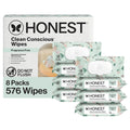 Honest Company Hypoallergenic Baby Wipes for Sensitive Skin, Fragrance-Free, 576 Count (6 Packs of 96)
