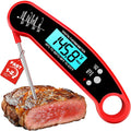 Meat Thermometer Digital - Instant Read Food Thermometer for Cooking Grilling, Candy, Air Fryer, Griddle Probe Kitchen Gadgets Essentials BBQ Accessories, Gifts for Men, Mom, Dad, Red