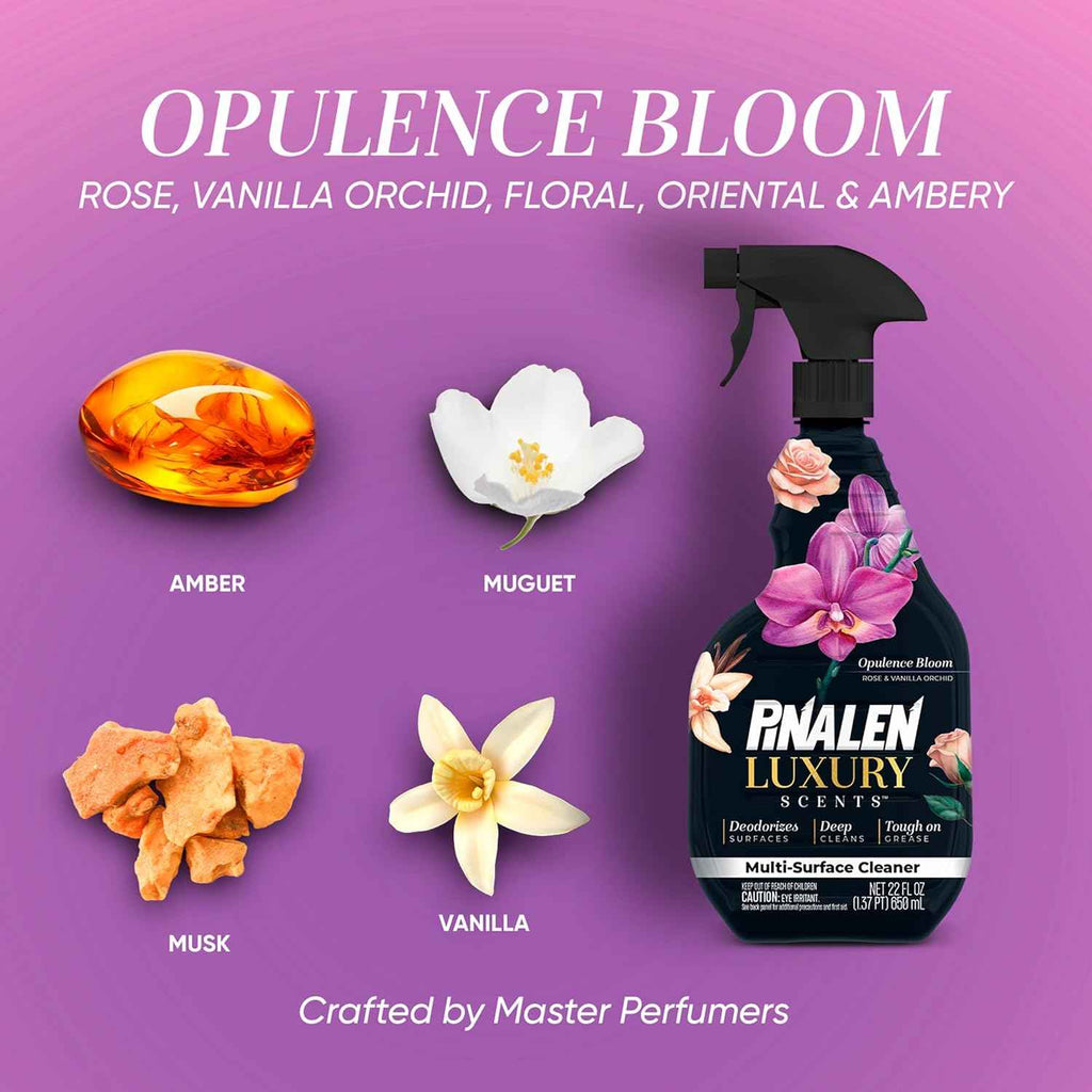 Pinalen Luxury Scent Multipurpose Cleaner Spray - Opulence Bloom - 22 fl oz - All-Purpose Cleaning Solution
