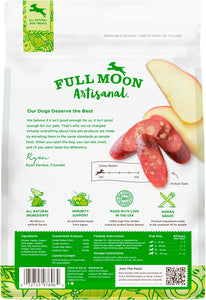 full moon usa crafted all natural chicken apple sausage 12.0 oz for dogs