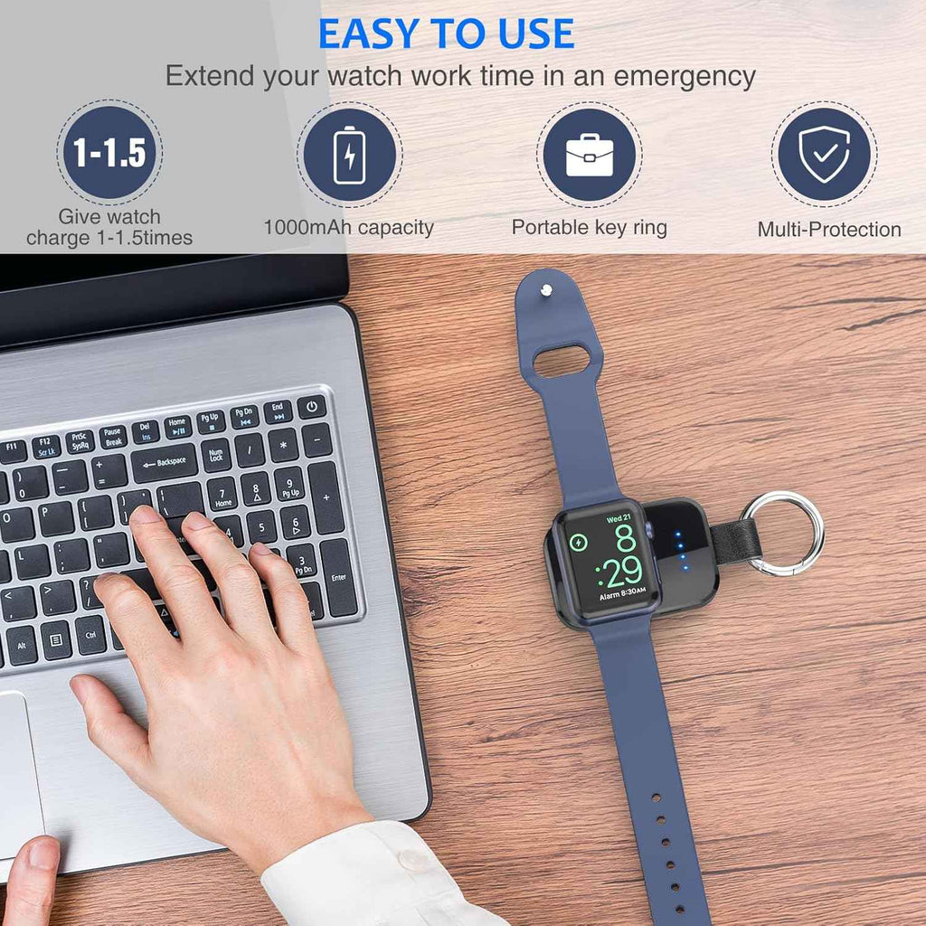 i.valux compact magnetic apple watch charger 1000mah portable power bank travel accessories
