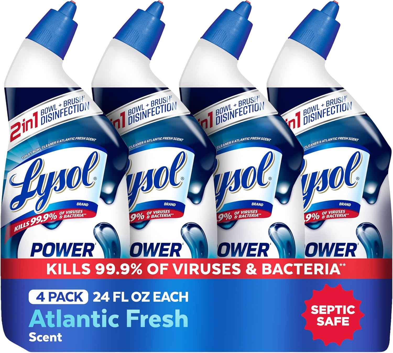 Lysol max strength toilet bowl cleaner 24 oz 4-pack