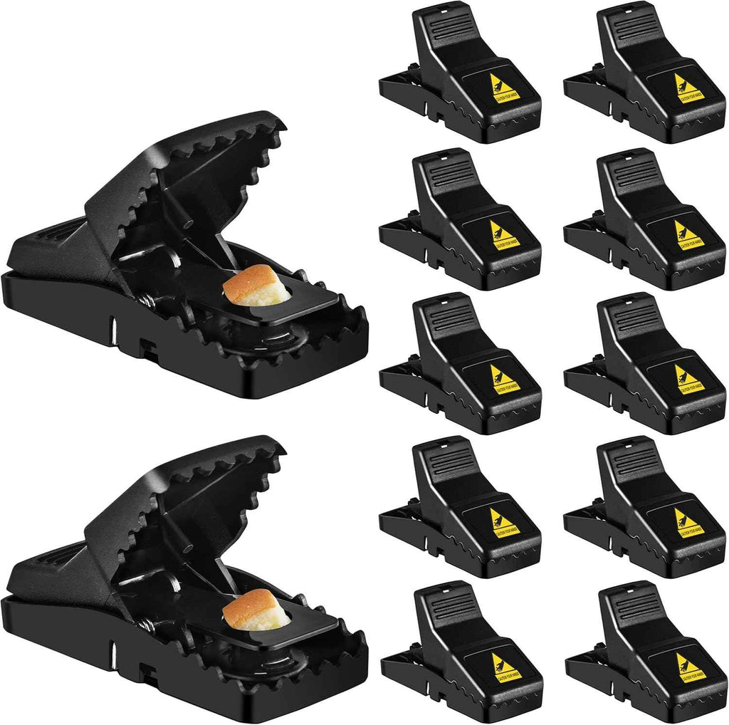 Feeke Mouse Traps, Mice Traps for House, Small Mice Trap Indoor Quick Effective Sanitary Safe Mousetrap Catcher for Family and Pet - 6 Pack, (M01-6Pack)