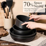 CAROTE 19pcs Pots and Pans Non Stick, Cookware Sets Detachable Handle, Induction Kitchen Pots and Pans,NonStick Cooking Set, Oven/Dishwasher/Fridge Safe, Space Saving