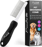 poodle-dematting-fur-rake-comb-brush-for-dogs-and-cats-with-long-2.5inch-steel-safety-blades